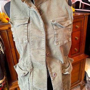 J Brand Green Arden Cargo Vest size M